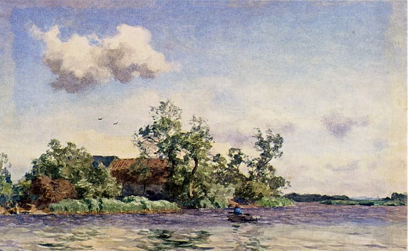 Tholen Willem Bastiaan A Farm On The Waterfront The Kaag. Уиллем Толен