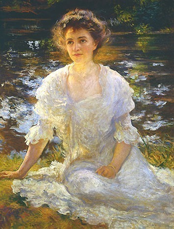 Portrait of Eleanor Hyde Phillips. Edmund Charles Tarbell