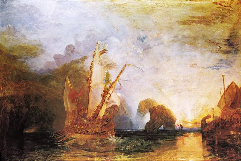 Turner Joseph Mallord William Ulysses Deriding Polyphemus Homer-s Odyssey. Джозеф Уильям Мэллорд Тёрнер