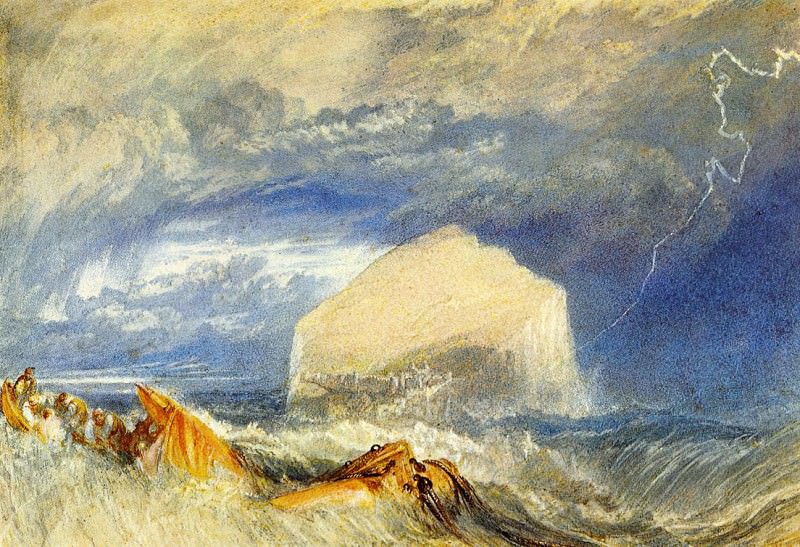 Turner Joseph Mallord William The Bass Rock. Джозеф Уильям Мэллорд Тёрнер