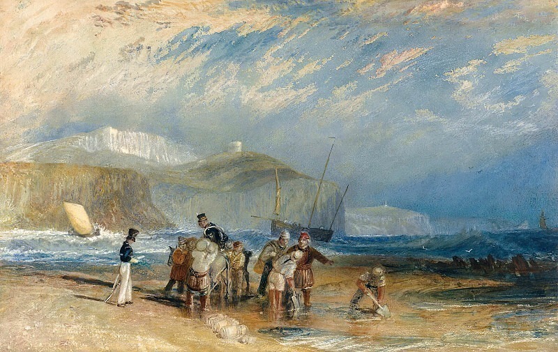 Folkestone Harbour and Coast to Dover. Joseph Mallord William Turner