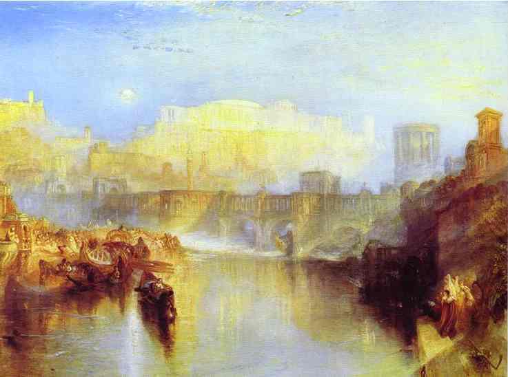 William Turner - Ancient Rome Agrippina Landing with the Ashes of Germanicus. Джозеф Уильям Мэллорд Тёрнер