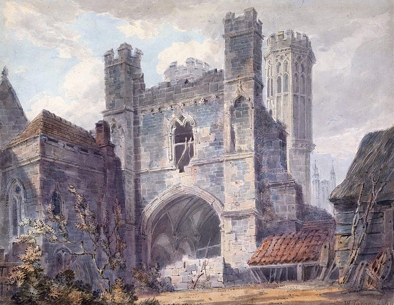 St. Augustine’s Gate, Canterbury. Joseph Mallord William Turner