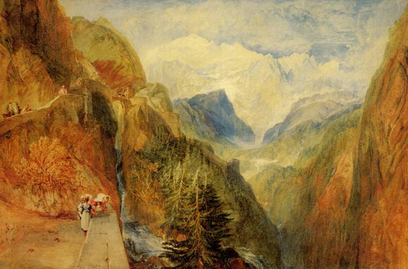 Turner Joseph Mallord William Mont Blanc from Fort Roch Val d-Aosta. Joseph Mallord William Turner