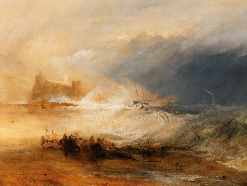 Turner Joseph Mallord William Wreckers Coast of Northumberland. Джозеф Уильям Мэллорд Тёрнер