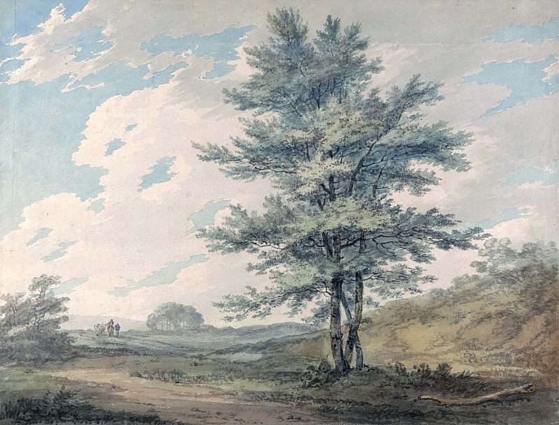 Пейзаж с деревьями и фигурами. Джозеф Уильям Мэллорд Тёрнер