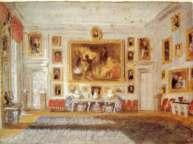 Turner Joseph Mallord William Petworth the Drawing room. Джозеф Уильям Мэллорд Тёрнер