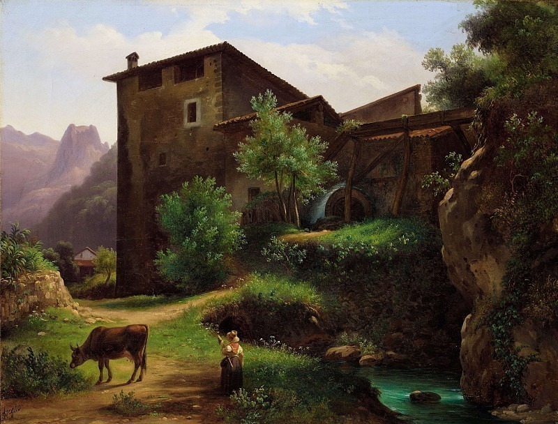Farmhouse with mill. Massimo Taparelli D’Azeglio