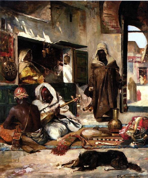 Gyula Tornai An Arms Merchant in Tangiers 1890. Gyula Tornai