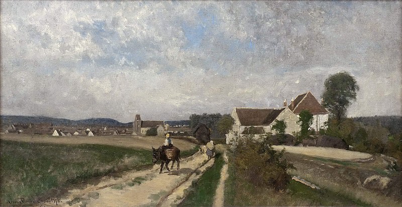 Landscape near Grez-sur-Loing. Oscar Emil Törnå