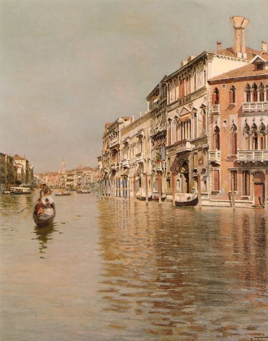 On The Grand Canal. Raffaele Tafuri