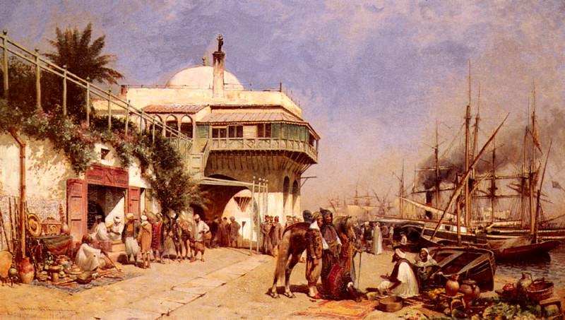 Thompson Alfred Wordsworth The Port Of Algiers. Альфред Томпсон