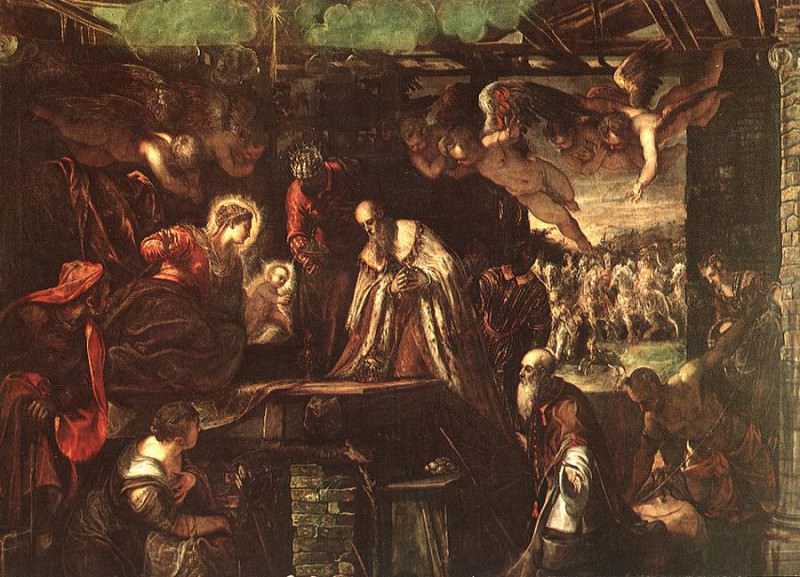 Tintoretto Adoration of the Magi. Tintoretto (Jacopo Robusti)
