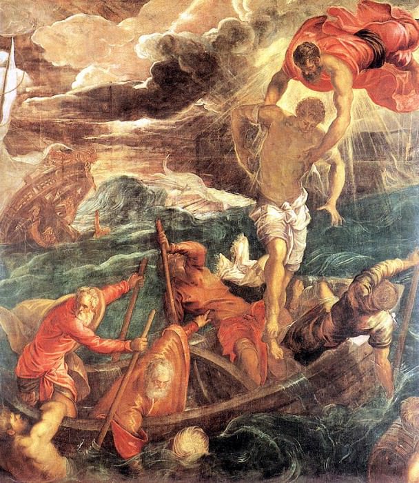 St Mark Saving a Saracen from Shipwreck WGA. Tintoretto (Jacopo Robusti)