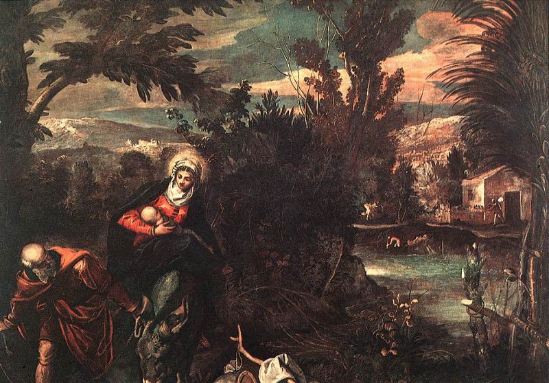 Tintoretto Flight into Egypt. Tintoretto (Jacopo Robusti)