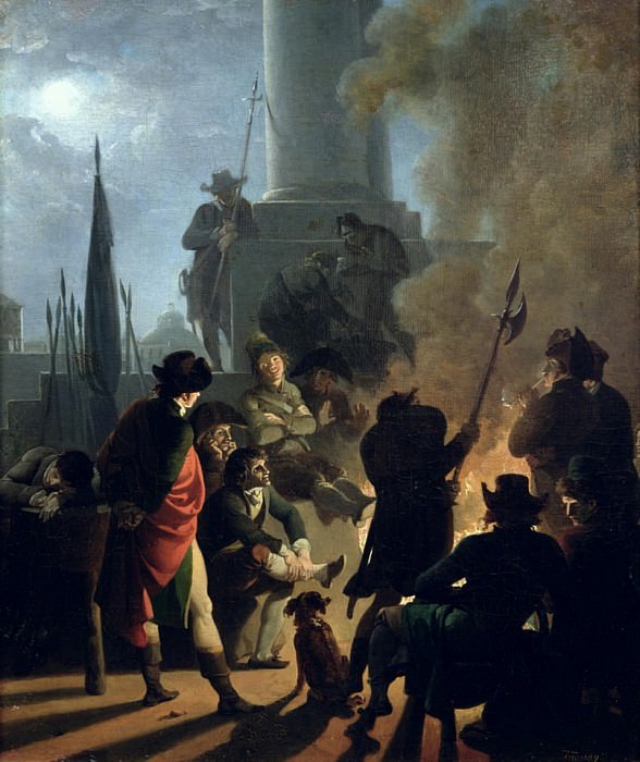 Revolutionary Scene: A Bivouac. Nicolas Antoine Taunay
