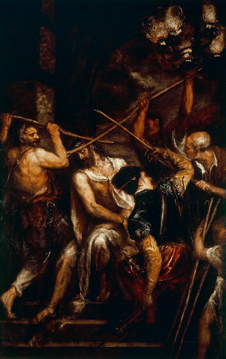 Crowning with Thorns. Titian (Tiziano Vecellio)