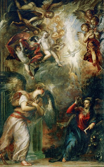 Annunciation. Titian (Tiziano Vecellio)