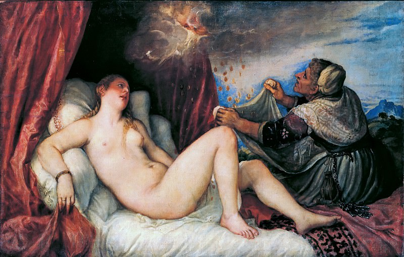 Danae. Titian (Tiziano Vecellio)