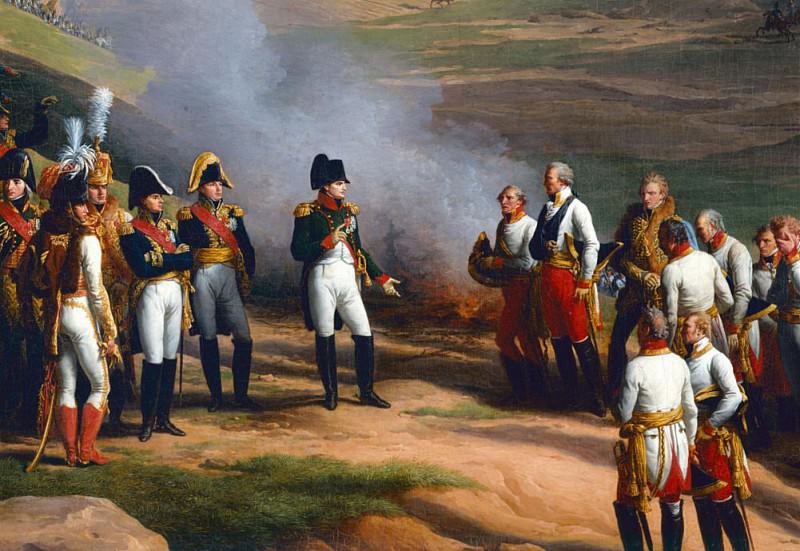 Detail from The Surrender of Ulm, 20th October, 1805 - Napoleon and the Austrian generals. Charles Thévenin