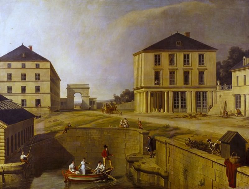 The Cotton Mill, House and Wharf of Richard Lenoir. Charles Thévenin