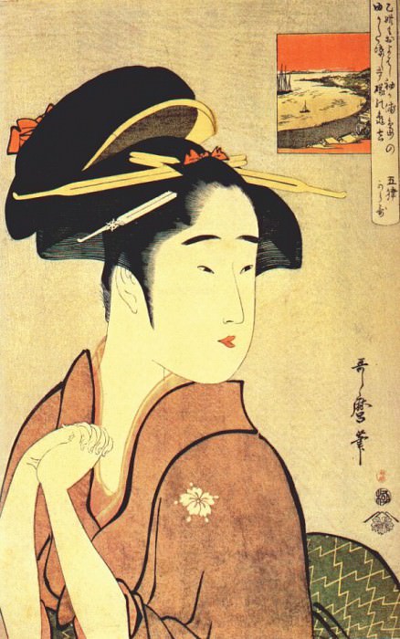 utamaro the geisha kamekichi 1794. Китагава Утамаро