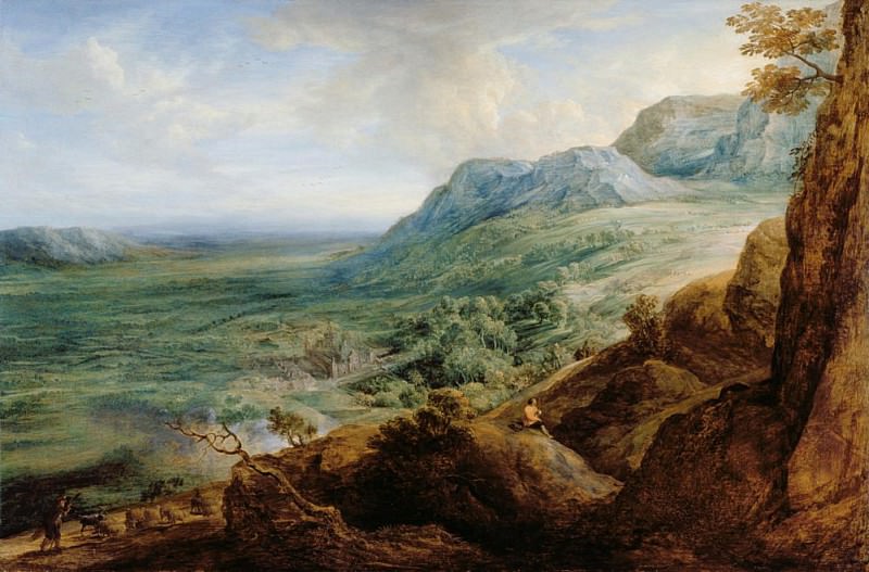 Эскориал, с подножия гор Гвадаррама. Лукас ван Юден