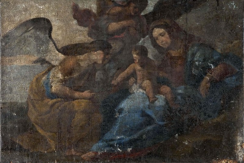 Дева Мария с младенцем Иисусом. Неизвестные художники