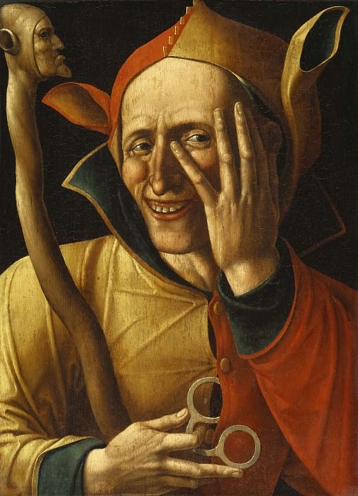 Laughing Jester. Unknown painters