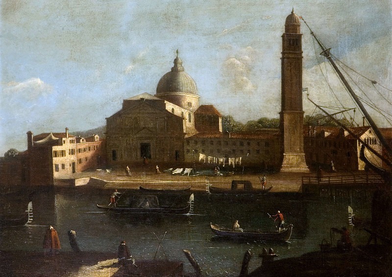 View Of Venice - The Church Of Il Redentore. Unknown painters