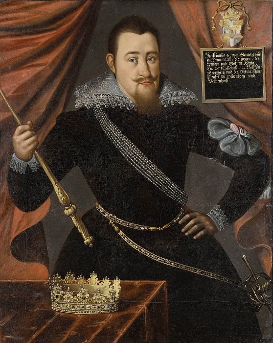 Kristian IV (1577-1648), king of Denmark and Norway. Unknown painters