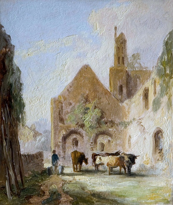 Kirkstall Abbey Ruins. Unknown painters
