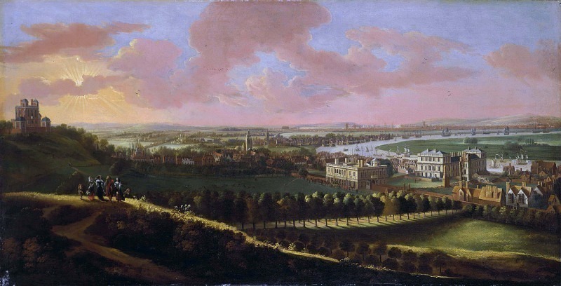 Greenwich, with London in the distance. Unknown painters