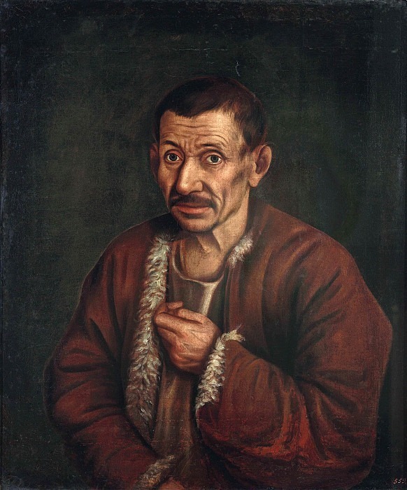 Портрет неизвестного в коричневой шубе. Неизвестные художники