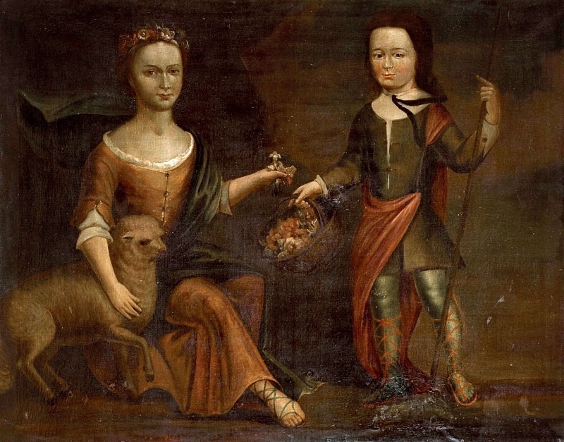 Two Children Of The Holte Family. Unknown painters (British School)