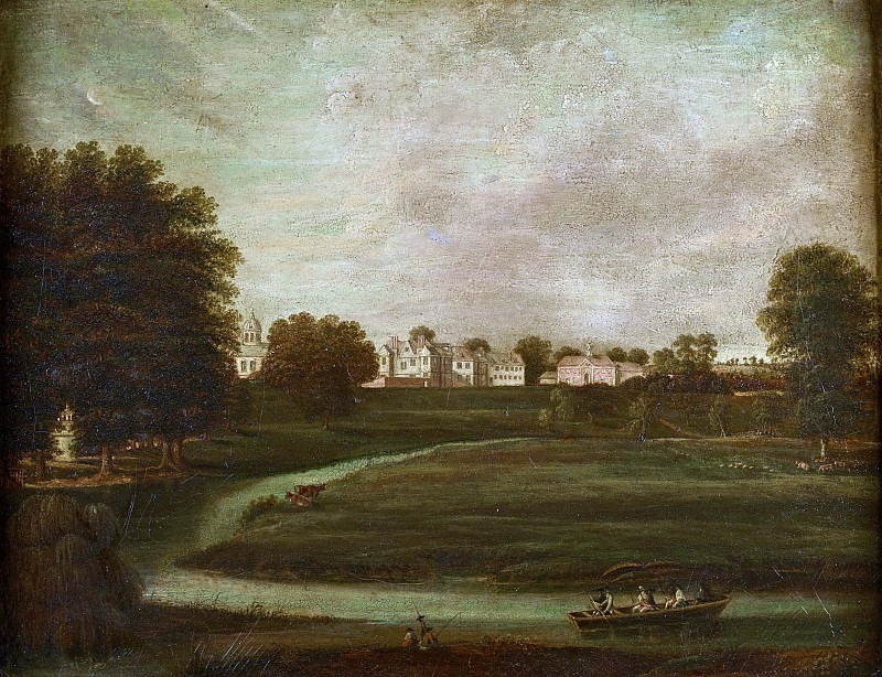 Distant View Of Birdingbury Hall, Warwickshire. Unknown painters (British School)