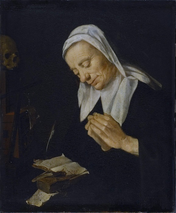 Praying Woman. Unknown painters