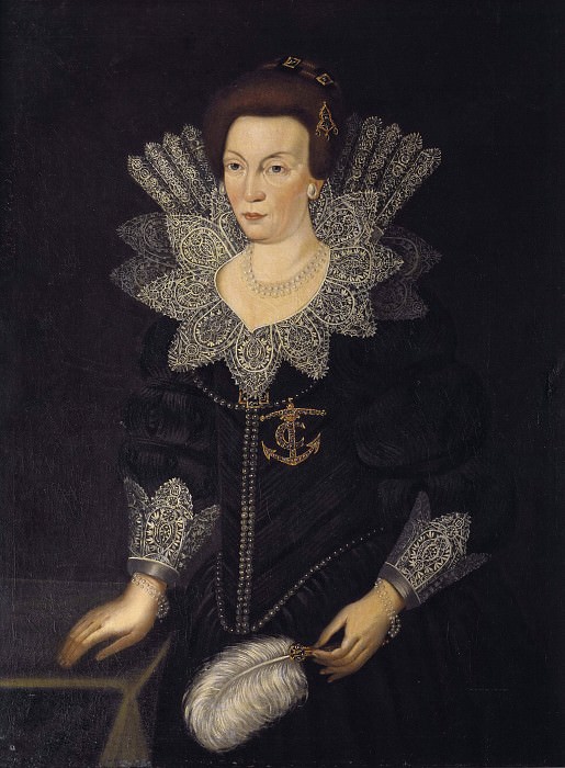 Kristina (1573-1625), Queen of Sweden Princess of Holstein-Gottorp. Unknown painters