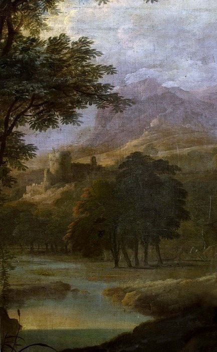 Landscape With Castle In Distance. Unknown painters (School of Rousseau)
