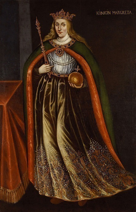Margareta (1353-1412), queen of Denmark Norway and Sweden. Unknown painters