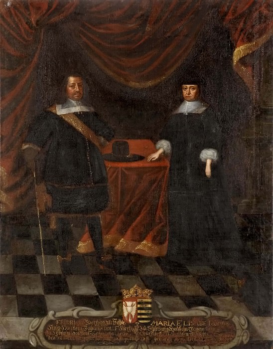 Fredrik III (1597-1659), Duke of Holstein Gottorp and Maria Elisabet (1610-1684), Princess of Saxony. Unknown painters