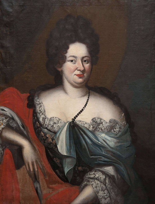 Charlotta Sofia, born 1651, Princess of Kurland. Unknown painters