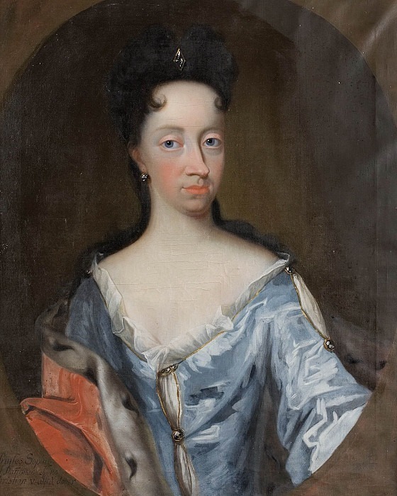 Sofia Hedvig (1677-1735), Princess of Denmark. Unknown painters