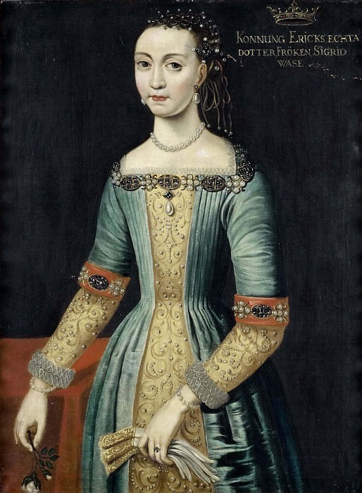 Неизвестная женщина по имени Сигрид Васа (1566-1633). Неизвестные художники