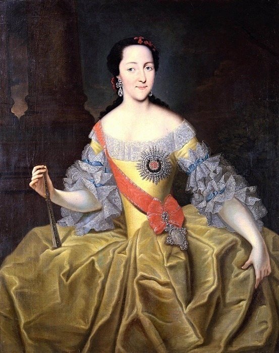 Portrait of Grand Duchess Ekaterina Alekseevna. Unknown painters