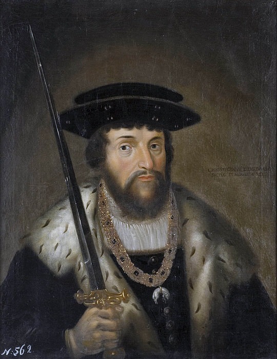 Kristian II (1481-1559), king of Denmark, Sweden and Norway. Unknown painters