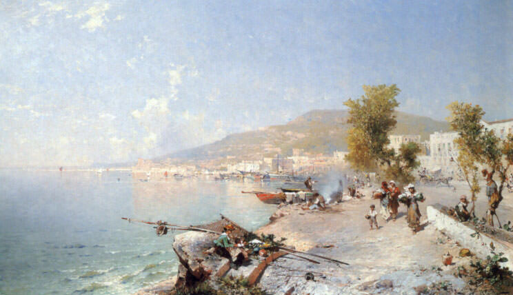 Vietri Sul Mare Looking Towards Salerno. Franz Richard Unterberger
