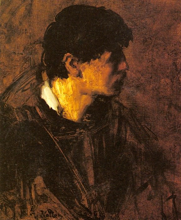Portrait Of A Man. Antoine Vollon