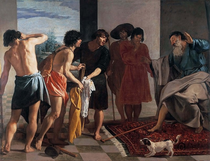 Принесение Иакову одежды Иосифа. Диего Родригес де Сильва и Веласкес