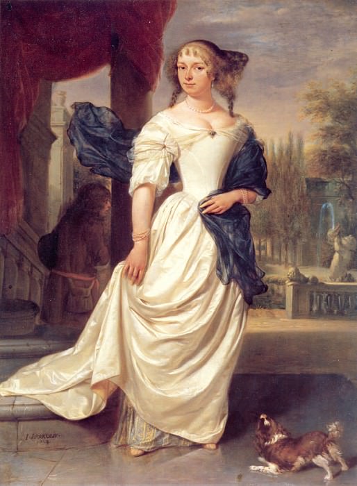 Portrait of Margaretha Delff Wife of Johan de la Faille. Johannes Verkolje